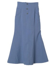 earth music&ecology フロントボタンマーメイドスカート