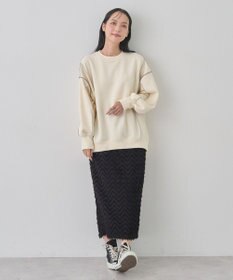 earth music&ecology 配色ルーズチュニック