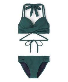 San-ai Resort（三愛水着楽園） 【San-ai Resort×PEACH　JOHNコラボ】【ナイスバディ水着】カシュクールワイヤービキニ　9M・11L　【San-ai Resort（サンアイリゾート）】