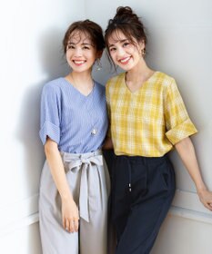 Tiaclasse L 【洗える】涼しく穿けるドライタッチ生地を使用したクロップドワイドパンツ