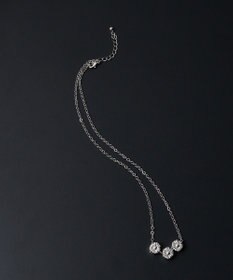 WEGO M立体モチーフ3連ネックレス