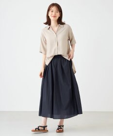 SHARE PARK LADIES 【2WAY】オーバーサイズ楊柳シャツ