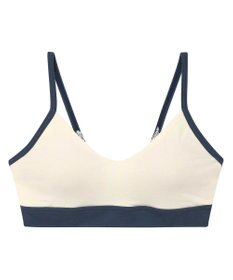 une nana cool 綿ベア天竺 カラーブロッキング ノンワイヤーブラジャー