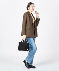 LeSportsac SMALL TWO WAY DENIM TOTE/ブラックデニム/ブラックシェルパ