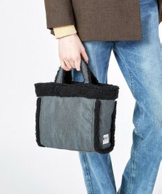 LeSportsac SMALL TWO WAY DENIM TOTE/ブラックデニム/ブラックシェルパ