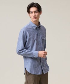J.PRESS MEN 【KANEMASA JERSEY】ストライプボタンダウン シャツ