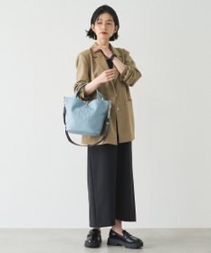 russet エンボスモノグラム2WAYミニトートバッグ(CE-1672-WEB)