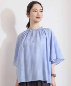 自由区 S 【ご好評素材・新型追加】リヨセルポプリンフリル ブラウス