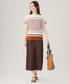 自由区 S 【カタログ掲載・洗える】タックガウチョ パンツ