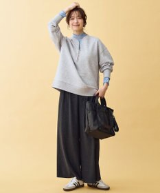 ANY ハーフジップスウェット