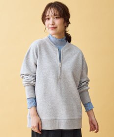 ANY ハーフジップスウェット