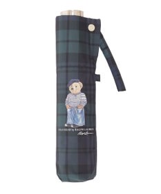 MOONBAT POLO RALPH LAUREN（ポロ ラルフローレン)フレンチベア×チェック 雨傘 折りたたみ傘