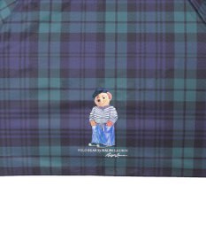 MOONBAT POLO RALPH LAUREN（ポロ ラルフローレン)フレンチベア×チェック 雨傘 折りたたみ傘