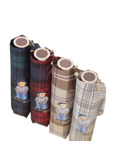 MOONBAT POLO RALPH LAUREN（ポロ ラルフローレン)フレンチベア×チェック 雨傘 折りたたみ傘