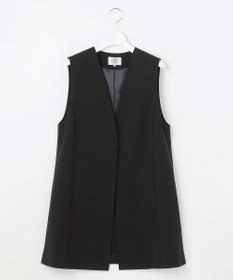 J.PRESS LADIES 【セットアップ対応・洗える】セラテリーダブルクロス ジレ