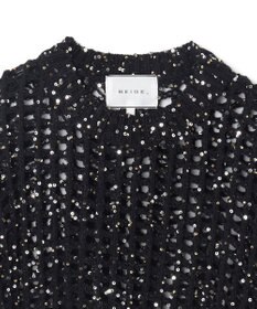 BEIGE， 【洗える】BARQUIER / スパンコールニット