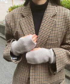 MOONBAT 【カシミヤ100%】リブニットアームウォーマー