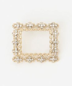 自由区 ビジュースクエアブローチ ネックレス