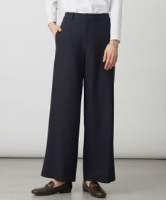 J.PRESS LADIES ジョーゼット裏起毛 ワイド パンツ