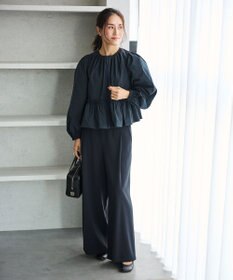 #Newans 撥水加工/UVカット機能付きペプラムライトブルゾン