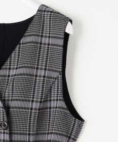 ANY SIS 【美人百花10月号掲載】リバーシブルチェックラップ ワンピース