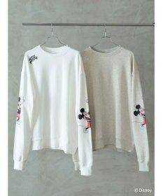 Green Parks ミッキーマウス・クラブ／袖アート裏毛プルオーバーⅡ