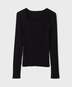 GRACE CONTINENTAL ハイゲージリブニットトップ