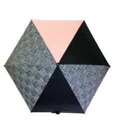 +RING 【UVカット95%以上】【UPF50＋】プラスリング レディース向け 晴雨兼用 折傘 BLK T1306