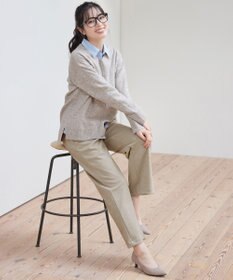 Tiaclasse L ミニチェッカー裏起毛・ストレートパンツ