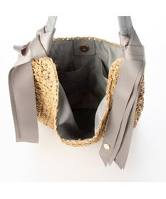 UNBILLION カシュカシュ cachecache / 下がりグログラン柄編みトートバッグ