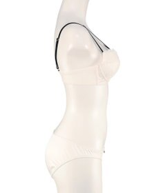 San-ai Resort（三愛水着楽園） 【northerly bra フィットシリーズ 谷間メイク】 Wストラップ ブラジャー＆ショーツSet B～Fカップ