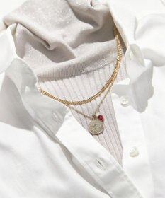 23区 カラーストーン コイン ネックレス