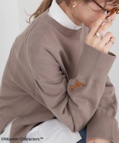AMERICAN HOLIC Moomin 袖刺繍ニットプルオーバー