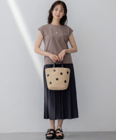 組曲 L 【春夏のNEWカラー登場】ギャザーライトデシン パンツ