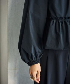 #Newans 撥水加工/UVカット機能付きペプラムライトブルゾン