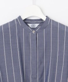 J.PRESS LADIES 【洗える】キュプラローン ストライプ ブラウス