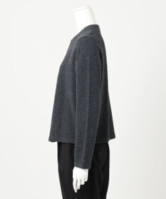 23区 L 【R(アール)】ウールカシミヤ パールトリム カーディガン