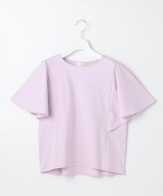 ANY SIS S 【シルクタッチさら魅せTシャツ】袖フレア プルオーバー