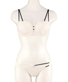 San-ai Resort（三愛水着楽園） 【northerly bra フィットシリーズ 谷間メイク】 Wストラップ ブラジャー＆ショーツSet B～Fカップ