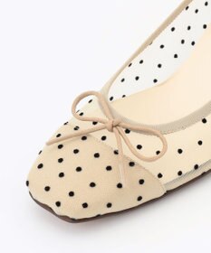 組曲 【WEB限定・低反発】チュールバレエパンプス