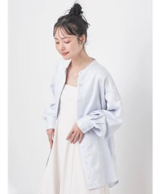 earth music&ecology フラワージャガードシャツ