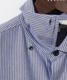 JOSEPH ABBOUD 【キングサイズ・イージーケア・ストレッチ】コンパクトジャージーヘアラインストライプ シャツ