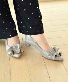 nouvelleRobe Oū 新色追加【本革・高反発】Ruffles ポインテッドトゥ ヒールパンプス