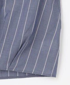 J.PRESS LADIES 【洗える】キュプラローン ストライプ ブラウス