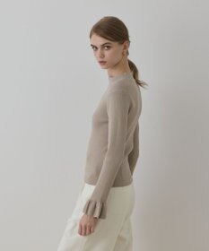 GRACE CONTINENTAL ラメリブニットトップ