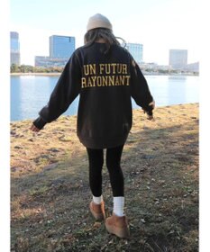 Green Parks バックロゴプリントスウェット