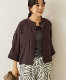 AMERICAN HOLIC 接触冷感Wポケット5分袖ショートシャツ