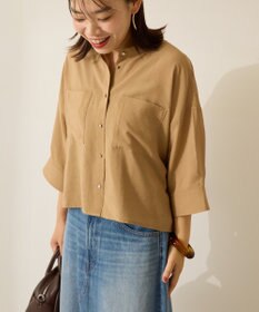 AMERICAN HOLIC 接触冷感Wポケット5分袖ショートシャツ