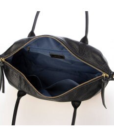 UNBILLION ペルケ perche / 雑材風×牛革付属横長ボストン