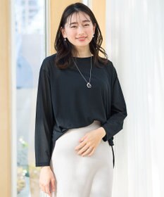 ANY シア―ラウンドネックTシャツ